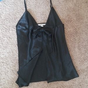 Victoria's Secret Tie Front Black Nightie XL